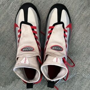 Nike Vapor Edge Pro 360 Football Cleats Mens 10 Red Black White DV0778-002 New